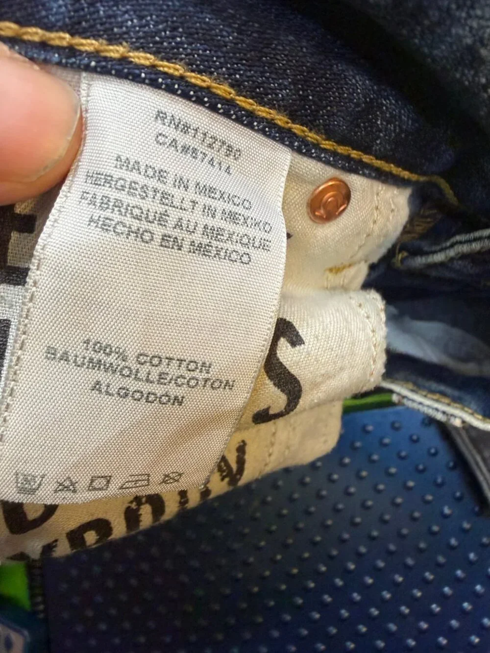 True Religion Geno Relaxed Slim Jeans Cloud Cover Sz 36x30